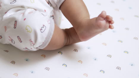 adorable baby feet closeup