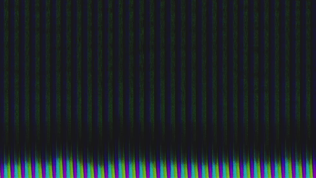 diseño único abstracto animación digital ruido de píxeles error de fallo daño de video