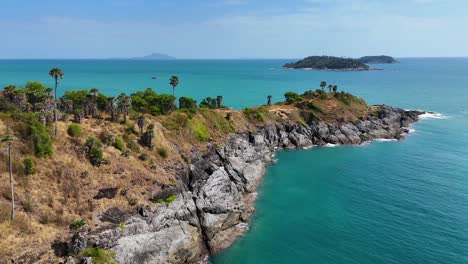 aerial footage of promthep cape's stunning coastline