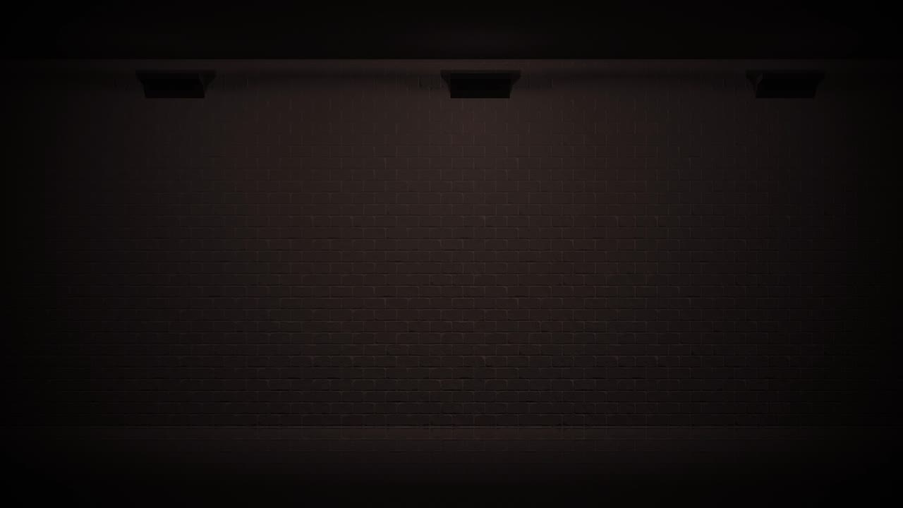 Illuminated Brick Wall Background