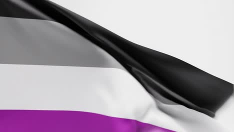 Asexual-Pride-Flag-waving-against-white-background