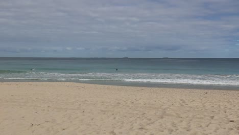 surfers waiting for the next big wave - scarborough beach, perth
