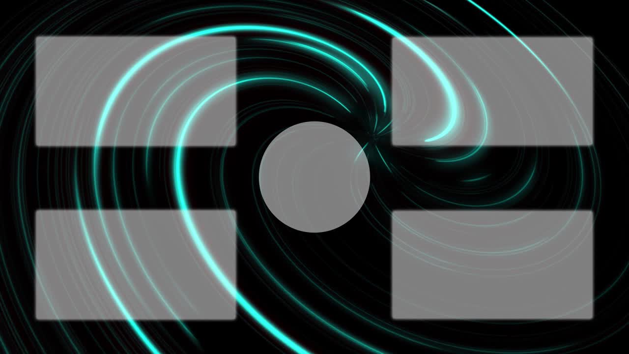 보르텍스 네온 엔드 카드 엔딩 스크린 모션 그래픽