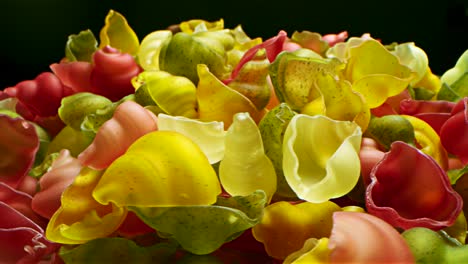 colorful pasta pile