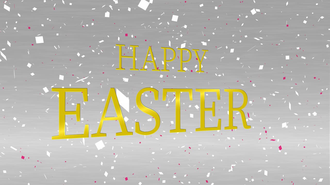 Happy Easter event text animation motion graphics