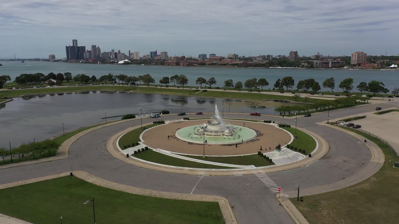 분수 벨 아일 4k 드론