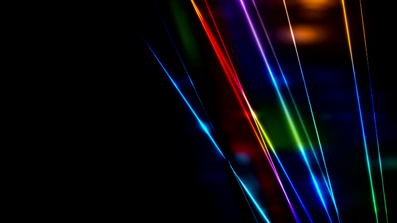 neón retro brillantes rayos láser de colores animación de video