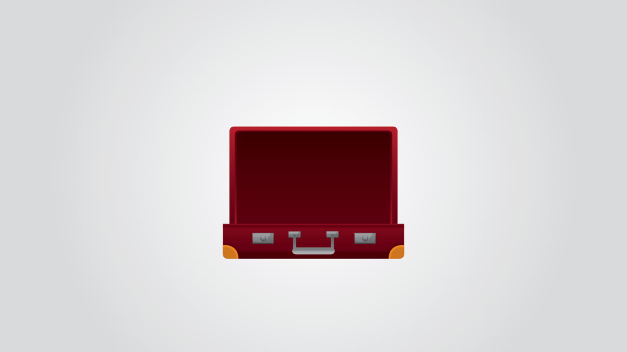 종이 지도와 가방을 가지고 세계를 돌아다니는 애니메이션