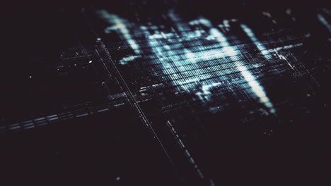 futuristic screen display matrix, hi-tech digital data telemetry with encrypted numbers, display dynamic background for computer desktop screen display format