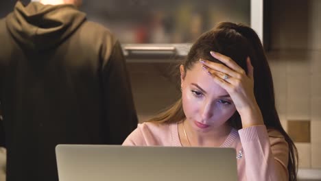 couple working together at home