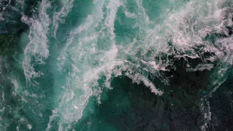 Waves-of-water-of-the-river-and-the-sea-meet-each-other-during-high-tide-and-low-tide.