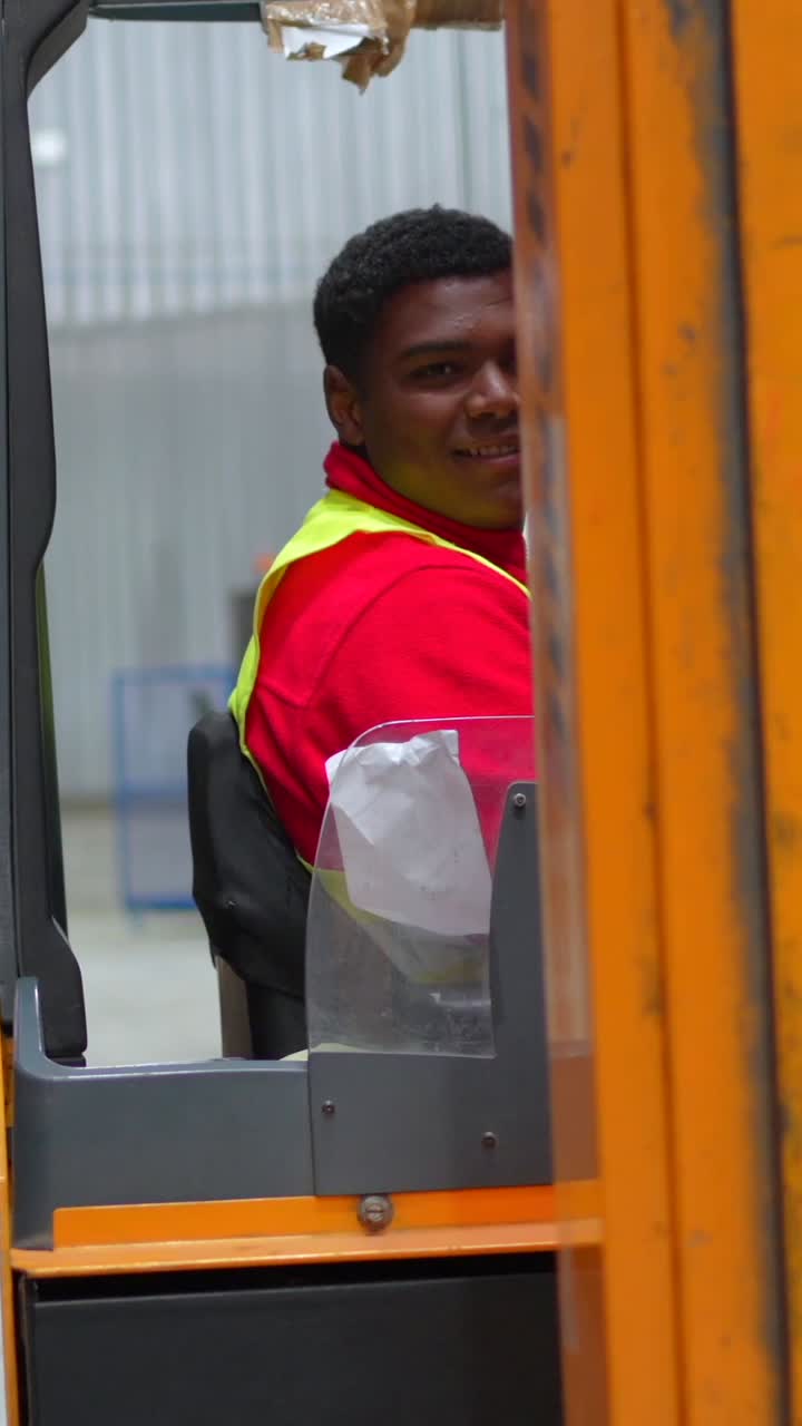 Forklift Operator in Warehouse