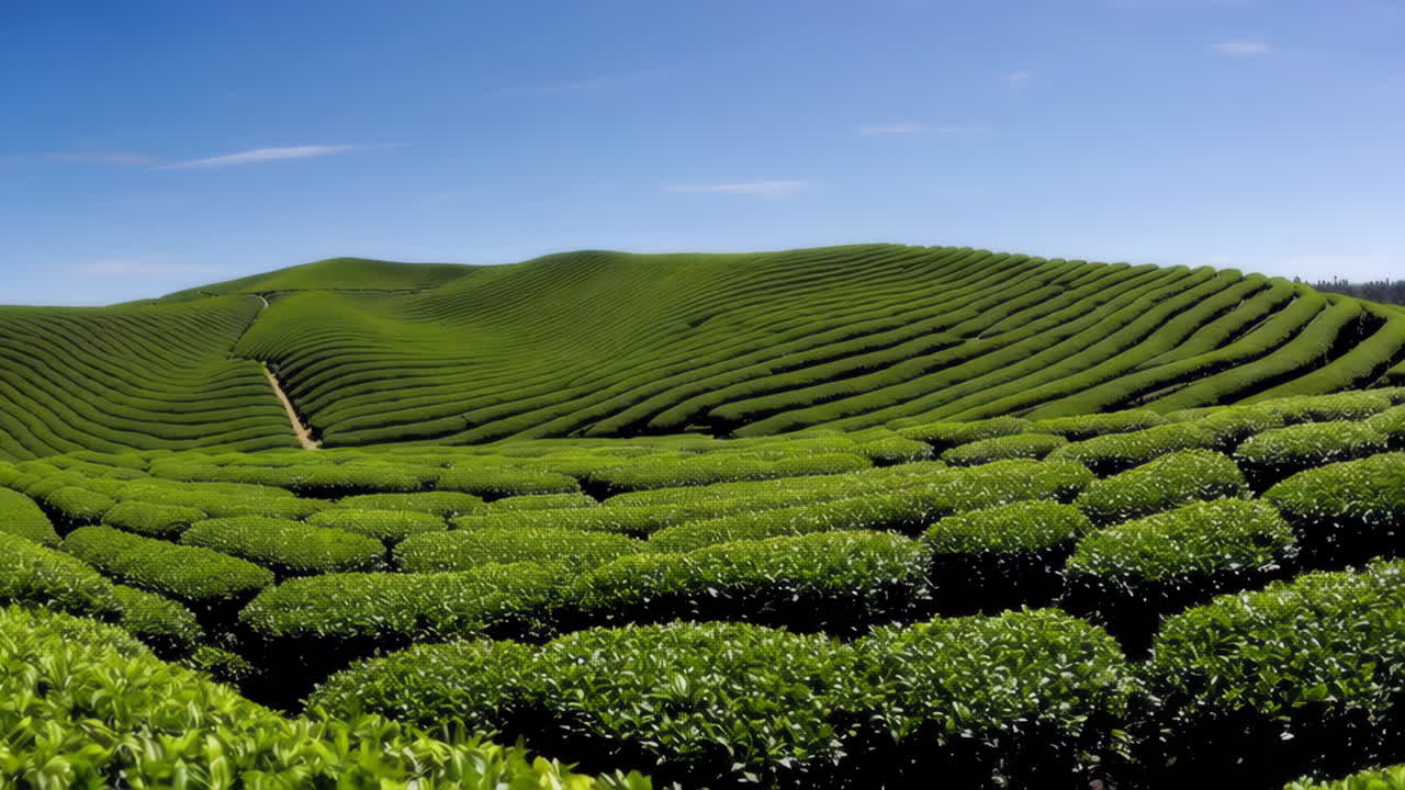 Bellissimo paesaggio di piantagione di tè