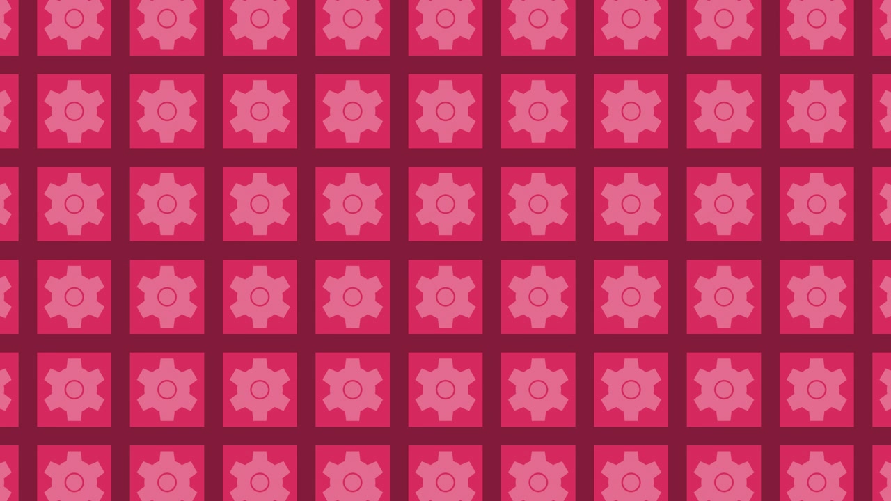 Lyserødt og Sort Tandhjulsmønster