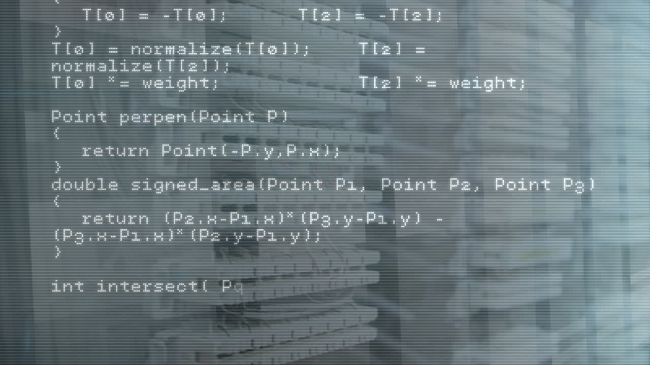 animação do processamento de dados através de servidores informáticos