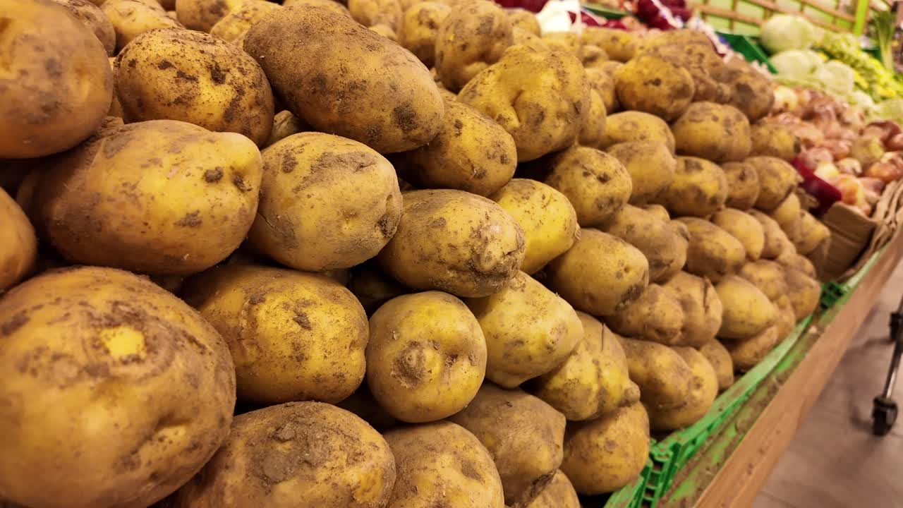 Pile of Potatoes at the Market