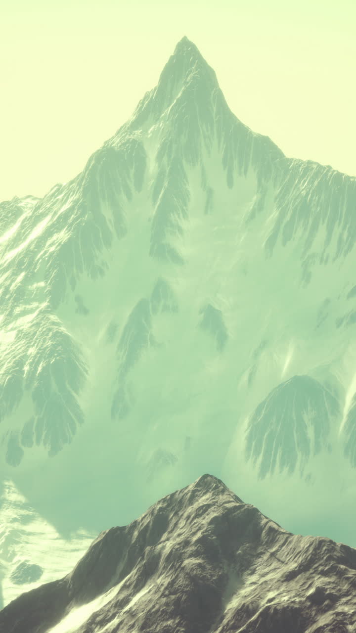 눈 인 산꼭대기