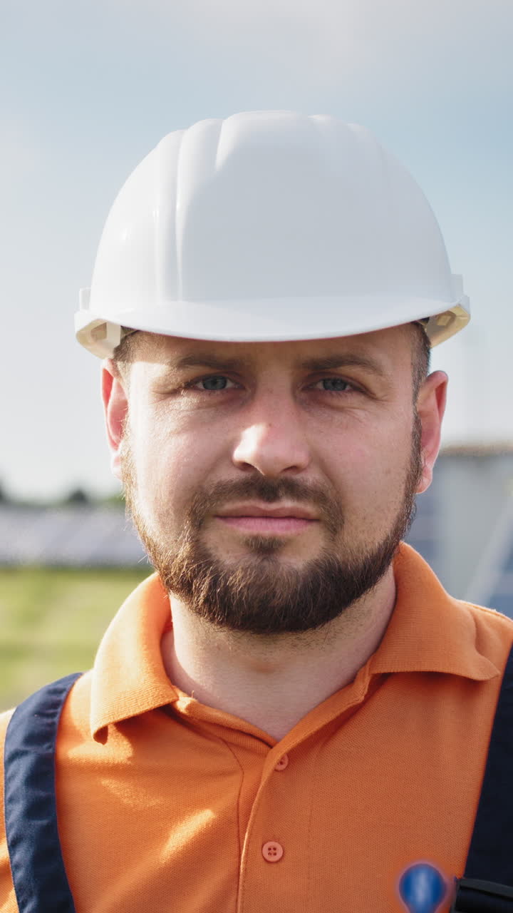 Engineer portrait vertical video