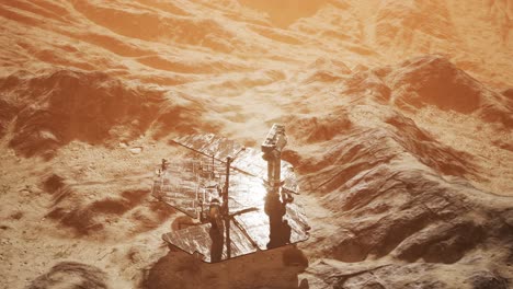 oportunidad de marte explorando la superficie del planeta rojo