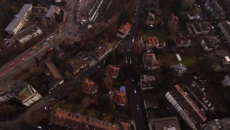 aerial shot of the city of bern, switzerland