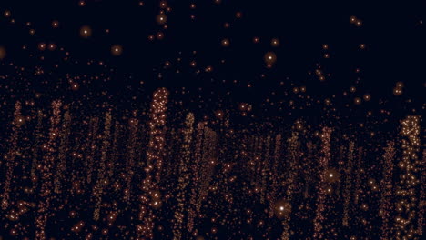el cielo nocturno resplandece una encantadora y colorida exhibición de estrellas