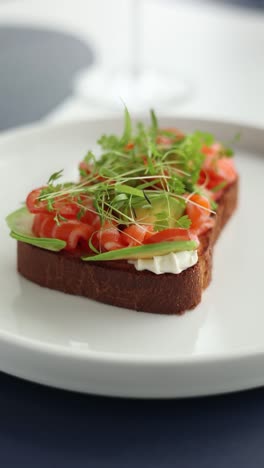 smoked salmon and avocado toast