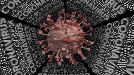 coronavirus animated 3d model, seamless loop