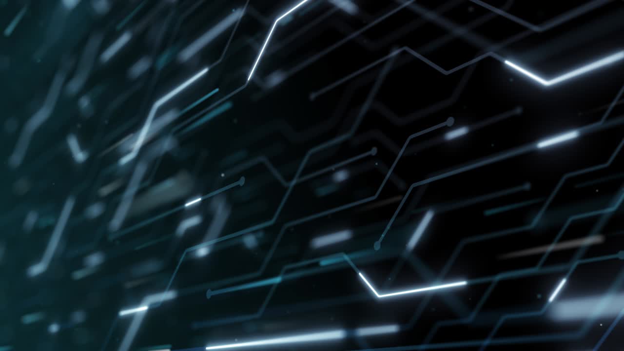 4k de alta tecnología bucle sin costuras de la placa de circuitos futurista.