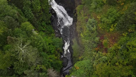 hidden waterfall during summer time in minnesota