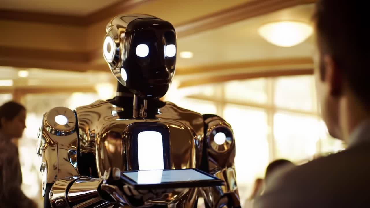 A Futuristic Encounter with an Advanced Robot: Exploring Human-Robot Interaction in a Modern Café Environment