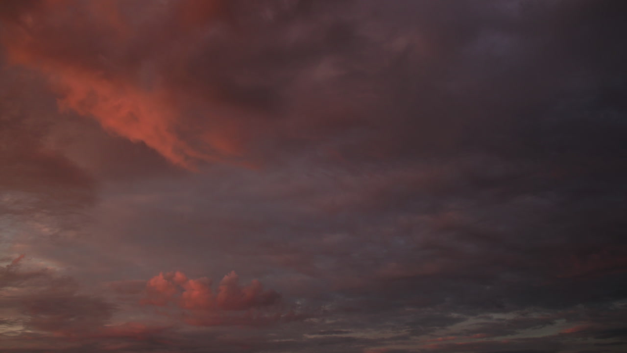 Sunset clouds timelapse