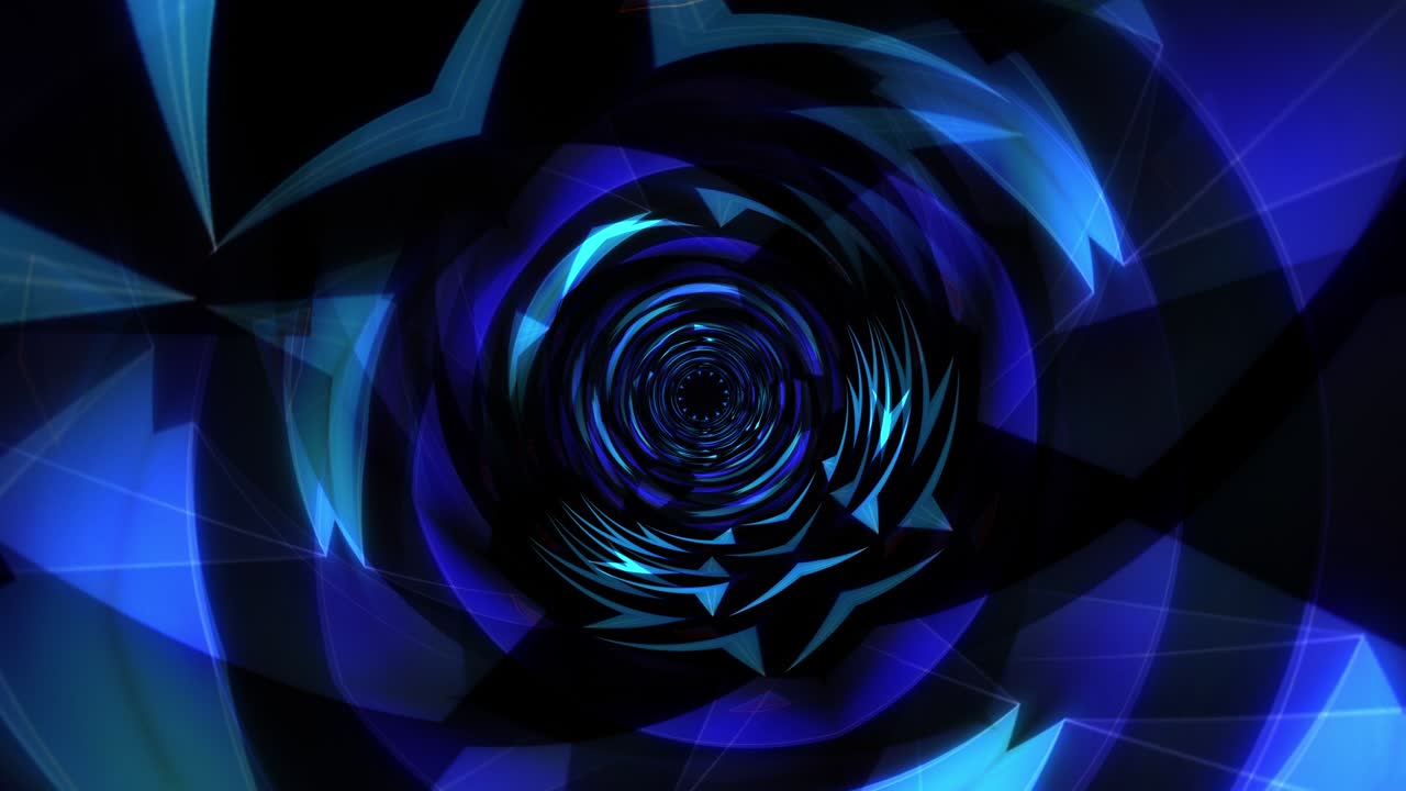 abstract azul naranja onda de energía orgánica vórtice túnel espacial que se extiende ondas radiales onduladas de transmisión de energía mágica. 4k 3d vj dj bucle ciber hélice túnel. vórtice infinito transmisión de ondas naranja azul vívidas.