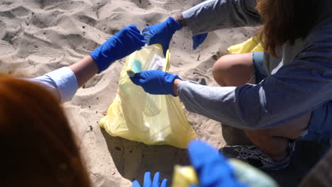 beach cleanup volunteers