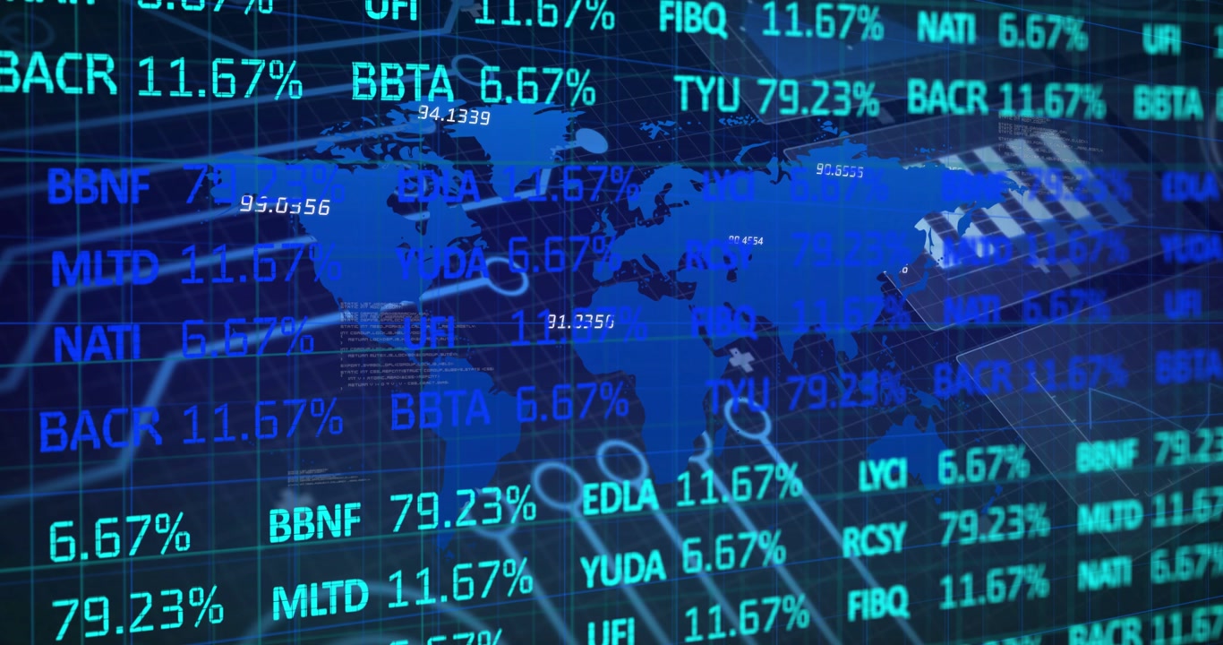 Dashboard loading sparking world map centering while tickers scrolling and nodes updating trends