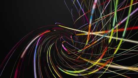 animación futurista con objeto de onda de rayas en cámara lenta, 4096x2304 bucle 4k