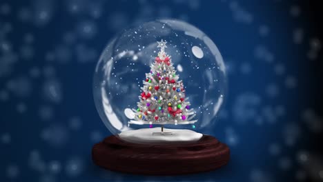 Animation-of-snow-falling-over-christmas-tree