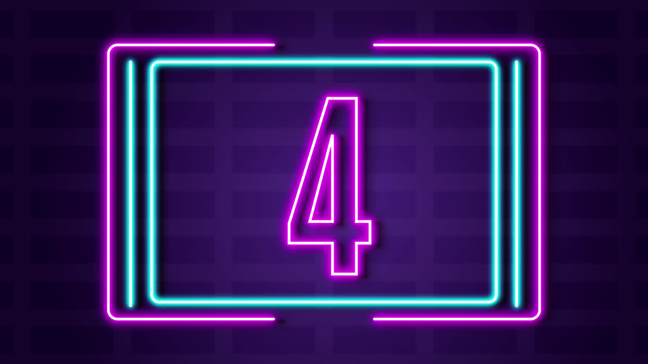 네온 번호 7 및 4