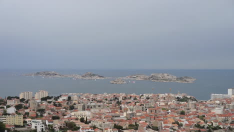 Luftaufnahme-Von-Marseille-Und-Seinen-Inseln,-Provence,-Frankreich