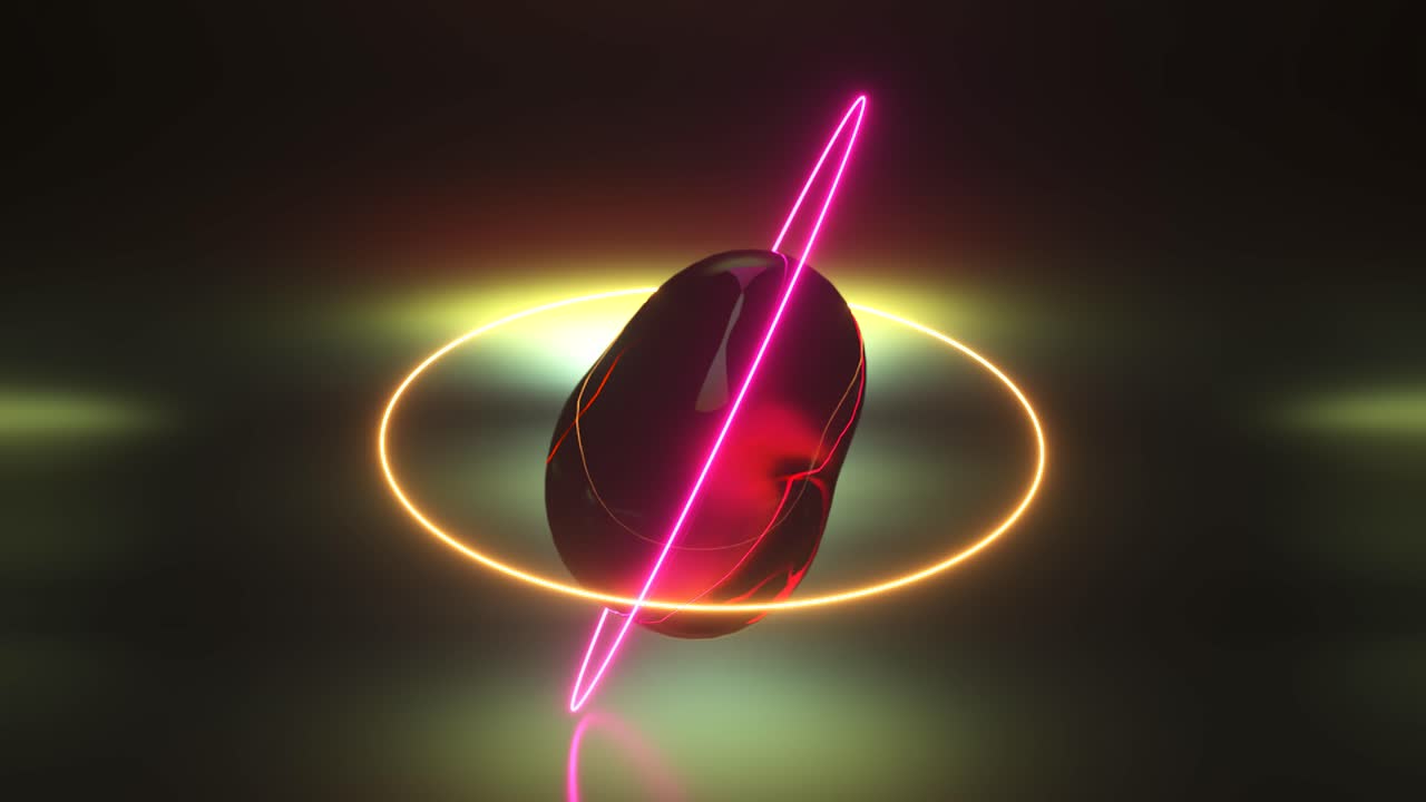 formas geométricas de neón abstractas