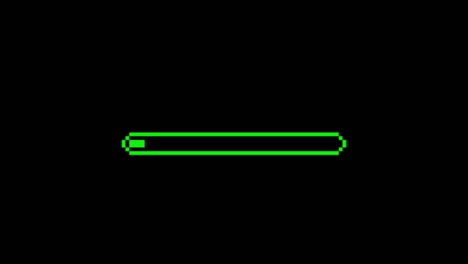 animation colorful loading bar on black background.