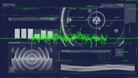 Animación-Del-Procesamiento-De-Datos-Digitales-Sobre-Fondo-Negro