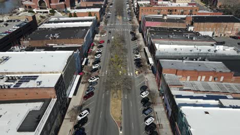 downtown shopping district on a historic main street