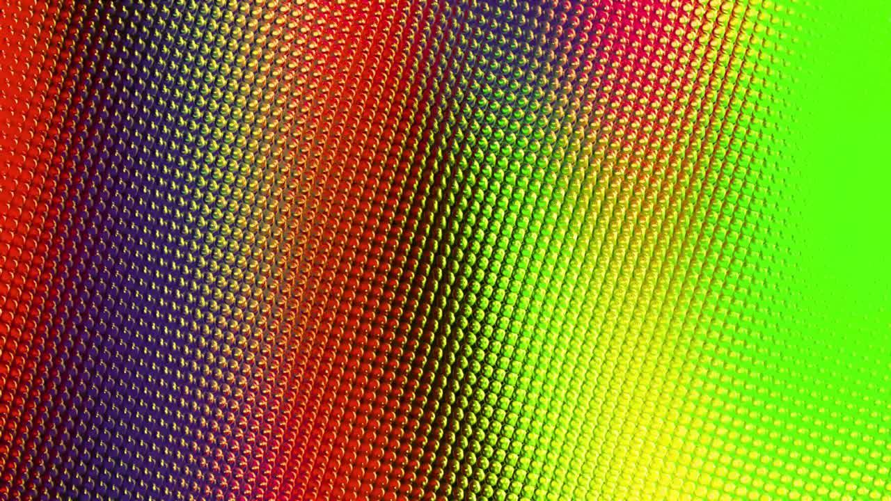 Dynamic Colorful Dotted Grid with Shifting Light and Iridescent Effect