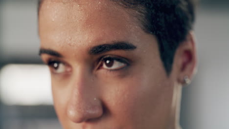 los ojos completamente fijos en el premio.