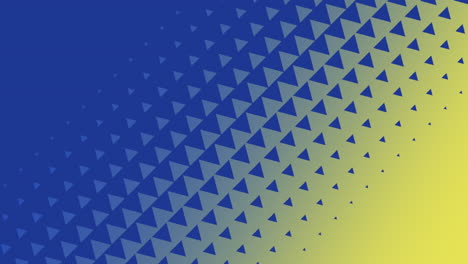 gradient small blue and yellow triangles pattern