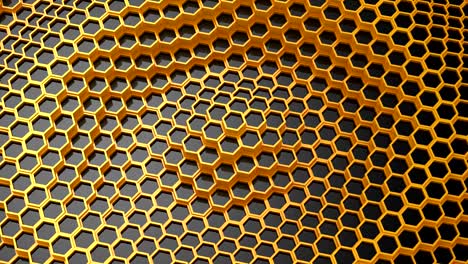 background of animated hexagons