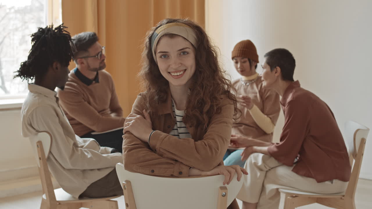 Diverse Group Attending a Therapy Session