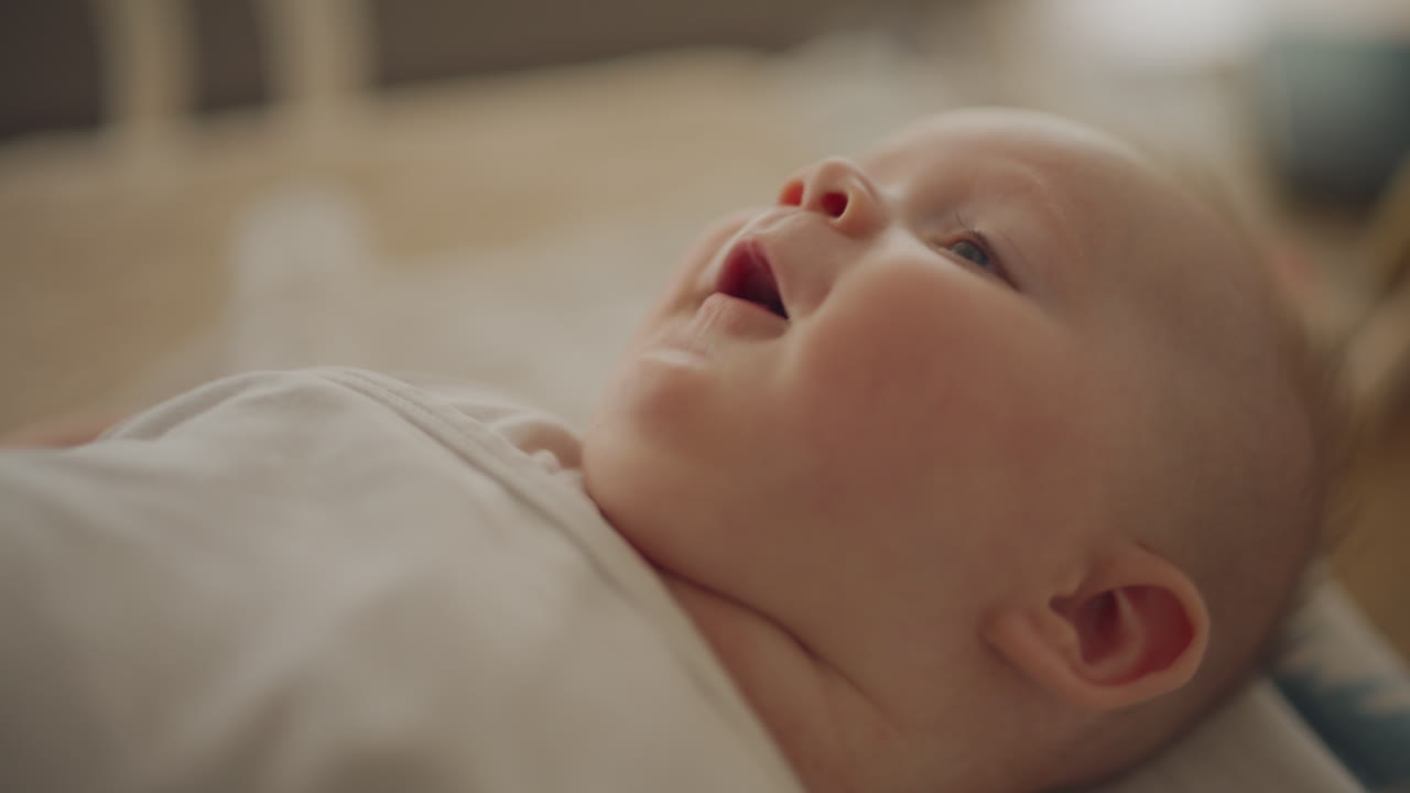 Close-up of a baby lying down
