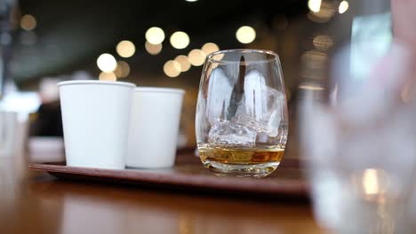 whisky tasting at whisky factory in japan