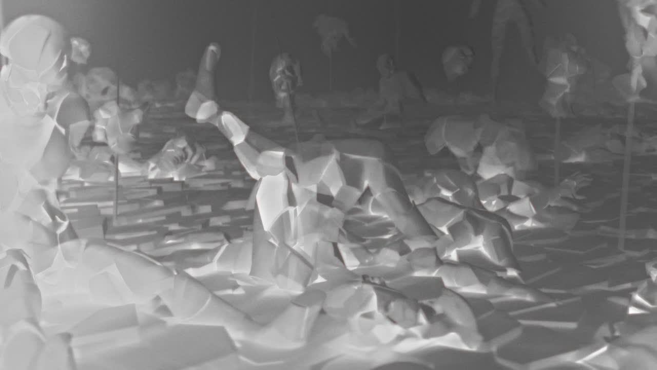 Destroyed andorids on a junkyard in xRay